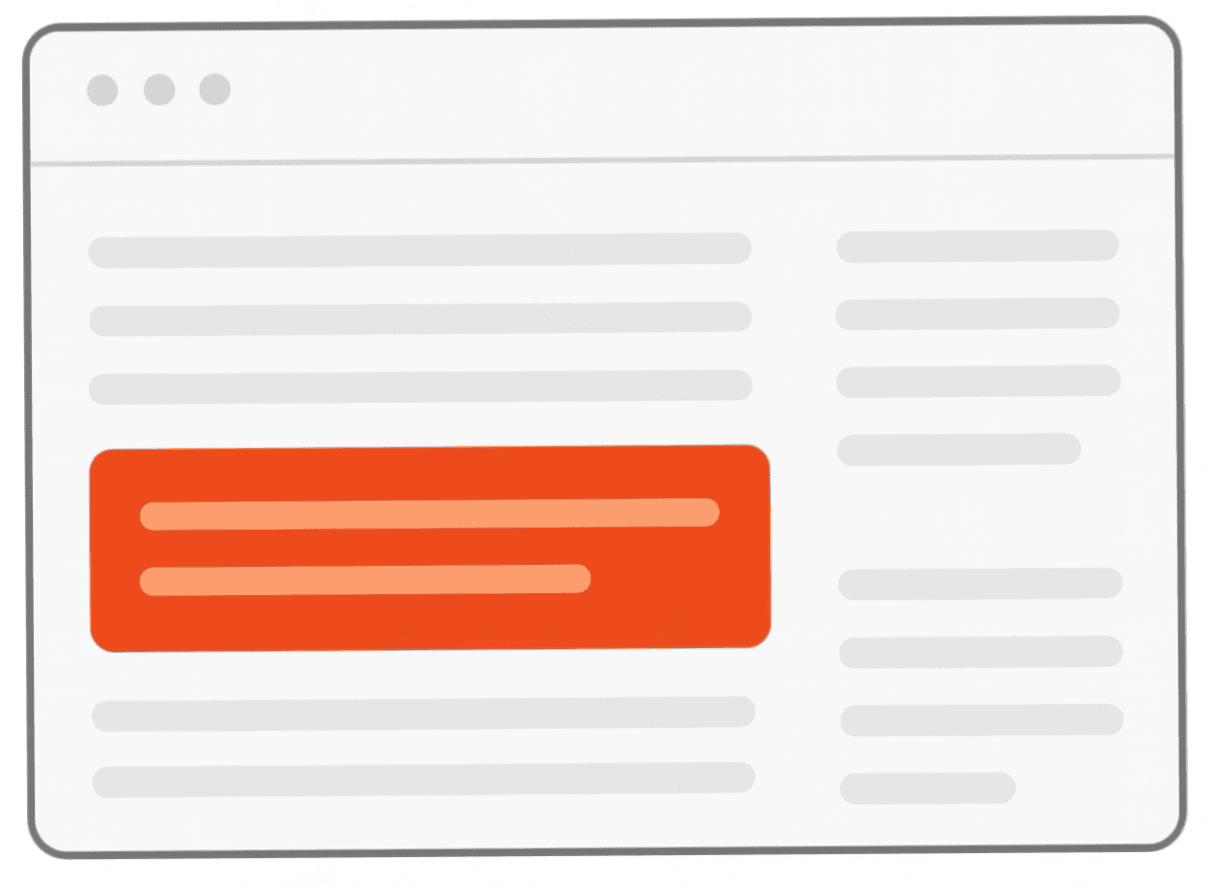Embedded text ad