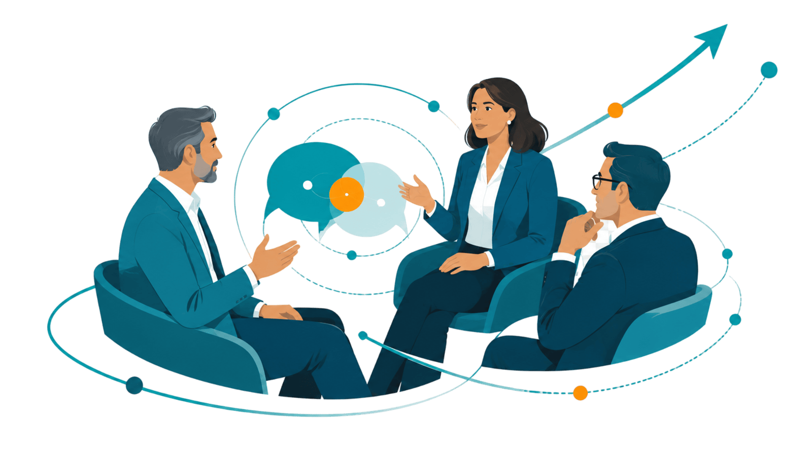 Business leaders using conversation and engagement to grow practice influence.